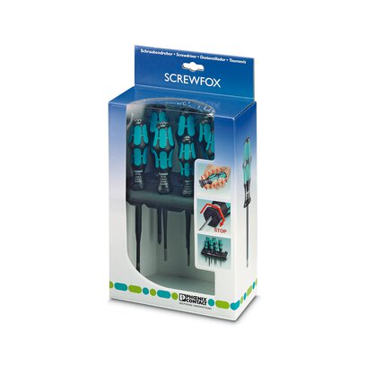 Phoenix Contact Bladed/Phillips/Phillips - Pozidriv/Plus-Minus Set - 7 pcs. Screwdriver; SF-SL/PH/PZ-SL SET S-VDE; for Terminal Blocks - PT; ST; QTC